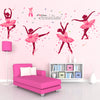 DIY Wall Decor Dancing Girl Art Wall Stickers For Kids Rooms Home Decor Bedroom Living Room Wall Decoration Wall Decals Poster