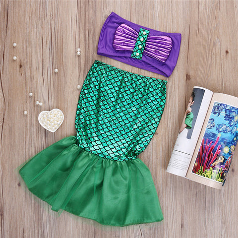 The little Mermaid Ariel princess Cosplay costume mermaid dress
