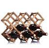 Simple life High quality wooden wine rack folding wine holder 3/6/10 bottle holder kitchen bar whisky shelf