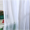 High Thread Modern Voile Luxurious Solid Color Tulle Curtains (Single panel)