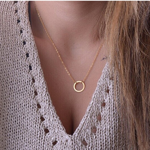 Eternity Collares Minimalist Jewelry Dainty Forever Women Necklace