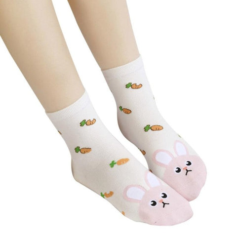 Flexible Lovely Cartoon Women Socks High Quality Cotton Funny Style Socks Autumn Winter Warm Socks For lady Girls