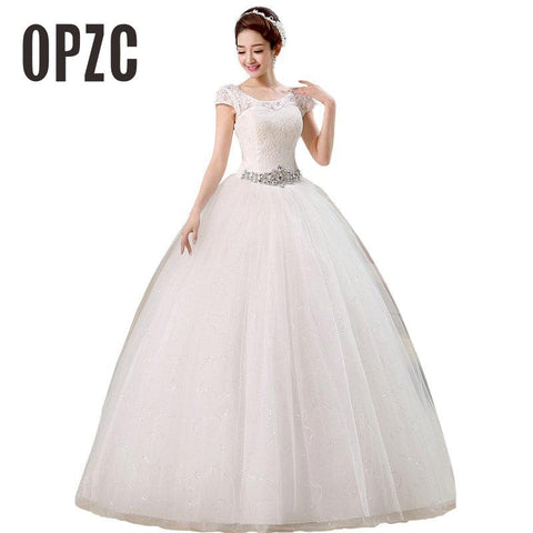Korean Style Wedding Dresses White Romantic Wedding Gown