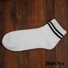 socks ankle cotton strip blue black white