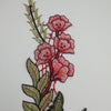 2pcs Embroidery Rose Floral Sew Patch Scrapbooking Embossed for Craft Collar Bust Dress Bag Applique