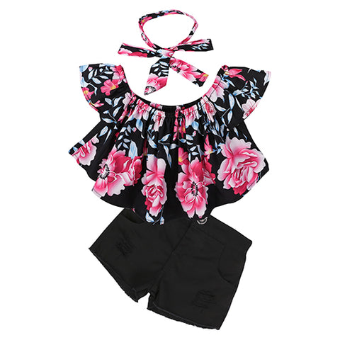 2Pcs baby Girls Toddler clothes set