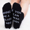 Custom Wine Socks Women Men If You Can Read This Bring Me a Glass of Wine Funny Socks,Gift Spring Winter Socks Drop Shipping