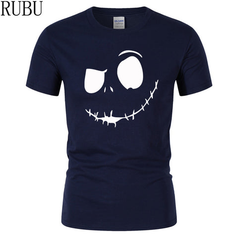 RUBU Men's Fashion T Shirt Short Sleeve Tee Plus Size Hot Sale Cotton Printing Tshirt Homme Fitness Tops Summer Style T-shirt