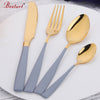 Cutlery Stainless Steel 24 pieces Dinnerware China Sets