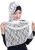 islamic head wraps soft long muslim lace flower cotton plain hijab scarf