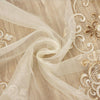 Luxury Water Soluble Screen Embroidery Sheer Lace Curtains