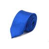HOOYI 2018 Men Slim Tie Solid color Royal Blue Necktie Polyester Cheap Narrow Cravat 5cm width 36 colors