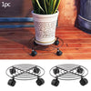Metal Plant Flower Pot Stand Trolley Caddy on Wheels Indoor Outdoor Home Garden tools