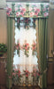 Ready Linen curtain drapes valance set hook eyelet floral tulle  1651m9, customize curtains