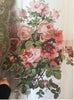Ready Linen curtain drapes valance set hook eyelet floral tulle  1651m9, customize curtains