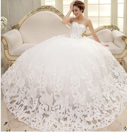 Bridal Gowns Strapless Sweetheart A-Line Floor-Length Wedding Dresses