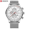 CURREN Top Watches Men Luxury Brand Casual Stainless Steel Sports Watches Japan Quartz Unisex Wristwatch For Men Military Watch