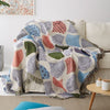 Ginkgo Leaves Knit Chair Sofa Throw Covers Sofa Towel Blanket Leaf Couch Carpet Travel Plaids Bedding Sofa Cover Tapestry YMTB34