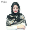 Cotton Scarf Lace Muslim Hijab Caps Head Coverings Headwrap