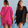 Lace Kaftan Beach Mini Dress Plus Size Summer Ladies Sundress Clothes