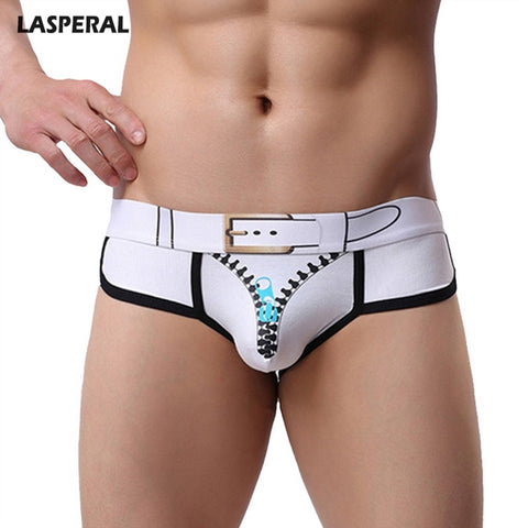 Sexy Men Briefs Fashion 3D Print Underwear Men's Sexy Breathable Brief