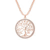 2018 Statement Necklace Tree Of Life Pendant & Necklace For Women Rose Gold Color Long Chain Jewelry Accessories collier femme