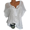Blouse Shirt Casual Tops Sexy Short Sleeve White Blouse Ladies