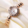 Stainless Steel Crystal Bracelet Wristwatches For Women