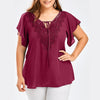 Womens Tops And Blouses Short Sleeve Big Size