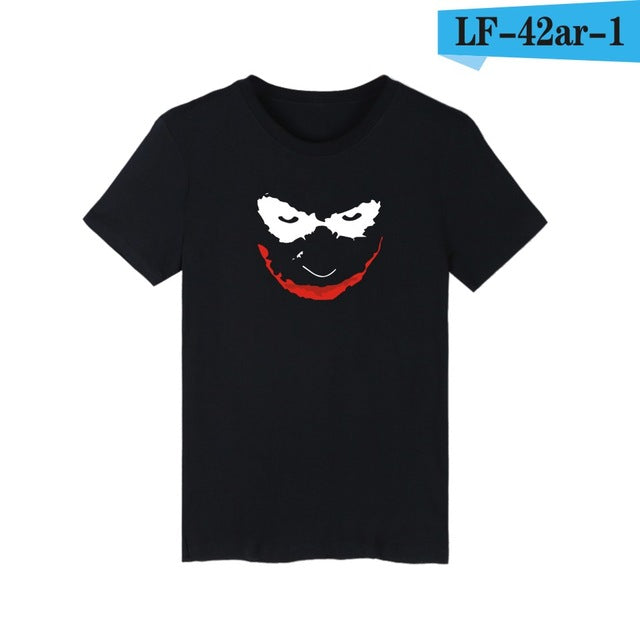 Hot Sale Classic Joker Design Black and White T-shirt
