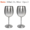 Stainless Steel Wineglass Gothic Goblet Halloween Party Drinking Glass