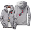 DropShipping Rose Embroidery Hooded Windbreaker Jacket Men Women Windproof waterproof rose college jackets Plus Size 6XL 7XL