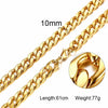 Curb Chains Link Men Choker Stainless Steel Male Female Accessories