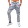 SHUJIN Harem Pants Men Fashion Solid Drawstring Trousers Mens Streetwear Slim Jogger Pants Casual Pockets Sweatpants Oversized