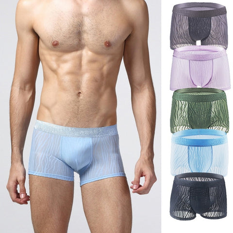 Four Corner Underwear Shorts Lace Breathable New Men Boxers Underwear