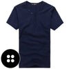 Plus size T-Shirt Men 2019 Spring Autumn New Elastic Cotton T Shirt Men's Solid Color Tshirt Button Collar Long Sleeve Top Tees