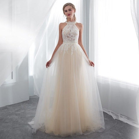 Luxury Lace Length Wedding Gowns Simple Country Bridal Gowns