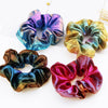 Glitter Bronzing Rainbow Fabric Elastic Hair Bands Accessories For Girls