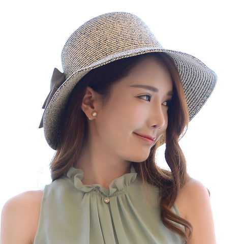 New Fashion Sun Beach Wide Brim Straw Visor Hat Cap