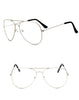 Retro Fashion Vintage Clear lens Glasses Men Women Metal Frame