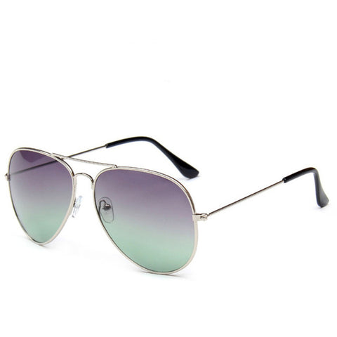 Double Colors Luxury Sunglasses Women Alloy Gradient Glasses