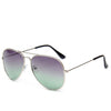 Double Colors Luxury Sunglasses Women Alloy Gradient Glasses
