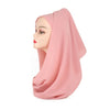 Hijab scarf solid chiffon soft lady shawls and wraps long size pashmina bandana